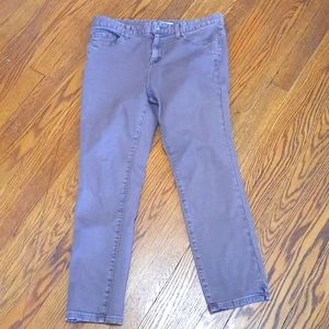 FREE PEOPLE Cropped Light Brown Skinny Jeans Size 29